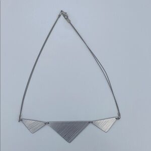 Elegant Silver Geometric Necklace